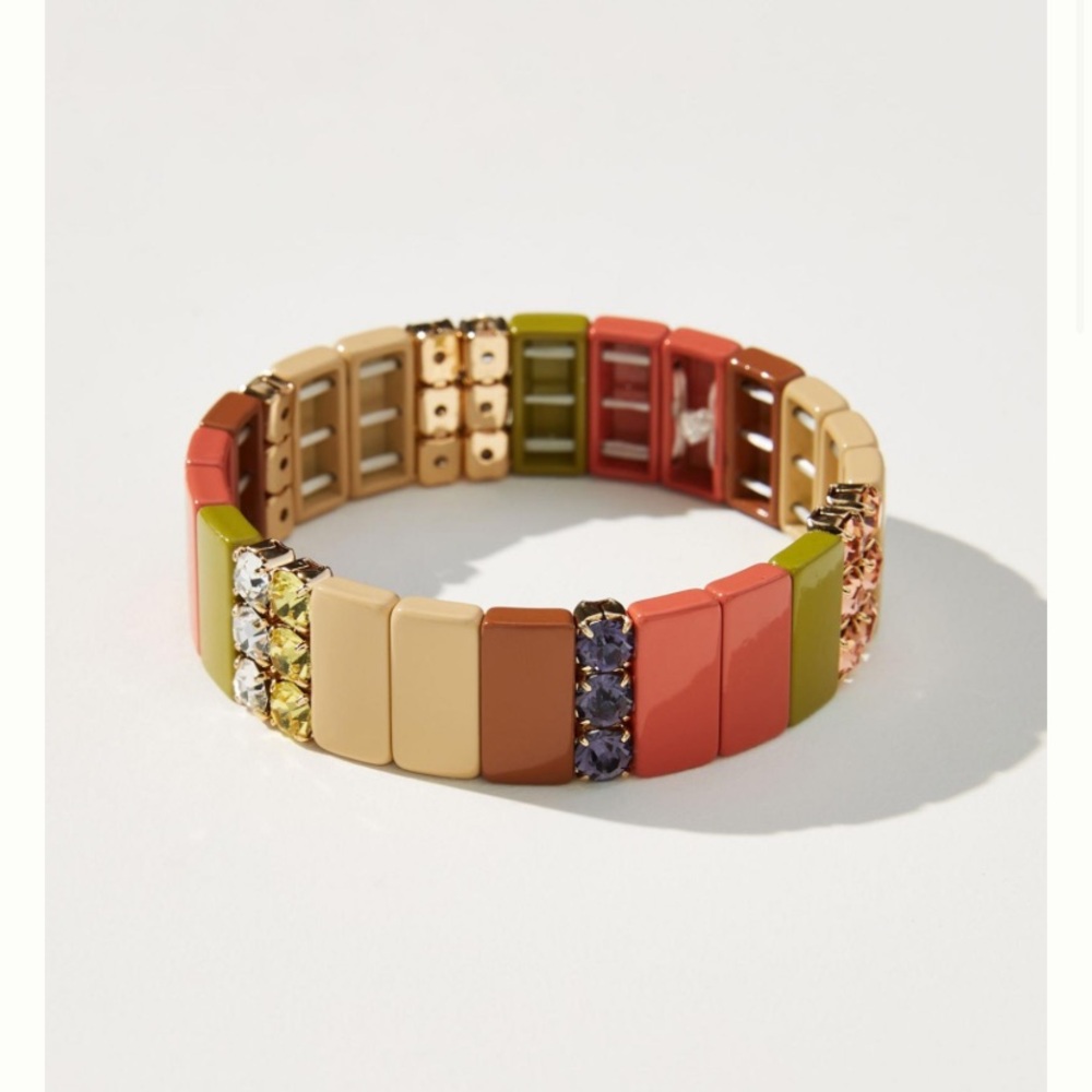 NWOT Anthropologie modern stretch bracelet (pink combo color)